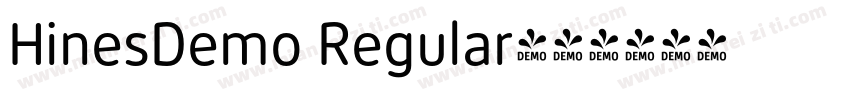 HinesDemo Regular字体转换